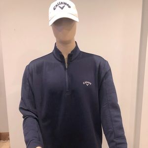 Callaway Golf Blue 1/4 Zip Jacket Sz XL